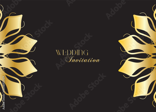The Gold Mandala Wedding Iinvitation Card