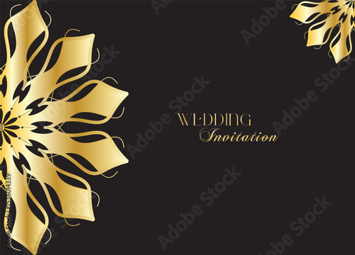 The Gold Mandala Wedding Iinvitation Card