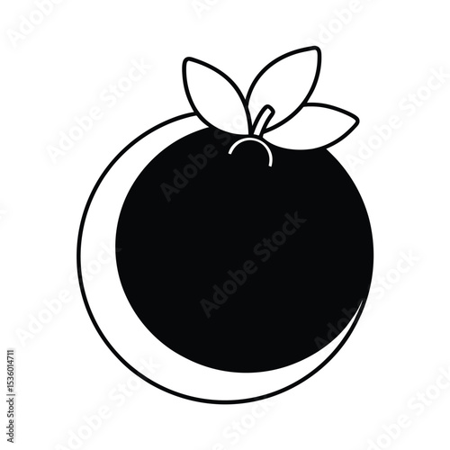 High resolution vector graphic of fresh blueberries ideal for food packaging and culinary designs