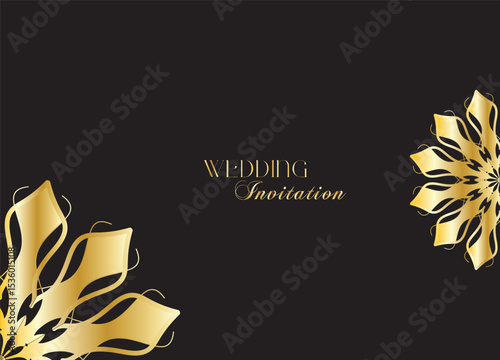 The Gold Mandala Wedding Iinvitation Card