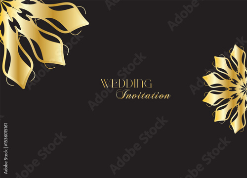 The Gold Mandala Wedding Iinvitation Card