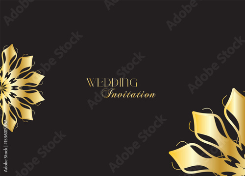 The Gold Mandala Wedding Iinvitation Card
