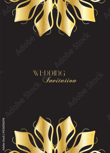 The Gold Mandala Wedding Iinvitation Card