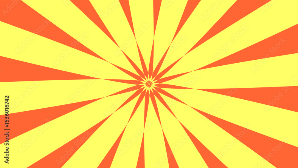 Obraz premium Abstract Sunburst Background Vibrant Orange and Yellow Rays