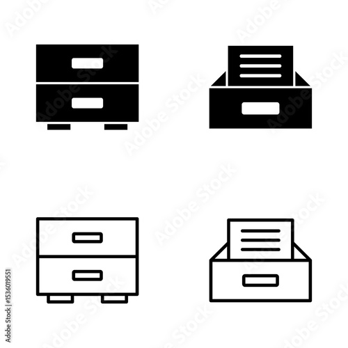 Archive folders icon vector. Document vector icon. Archive storage icon.