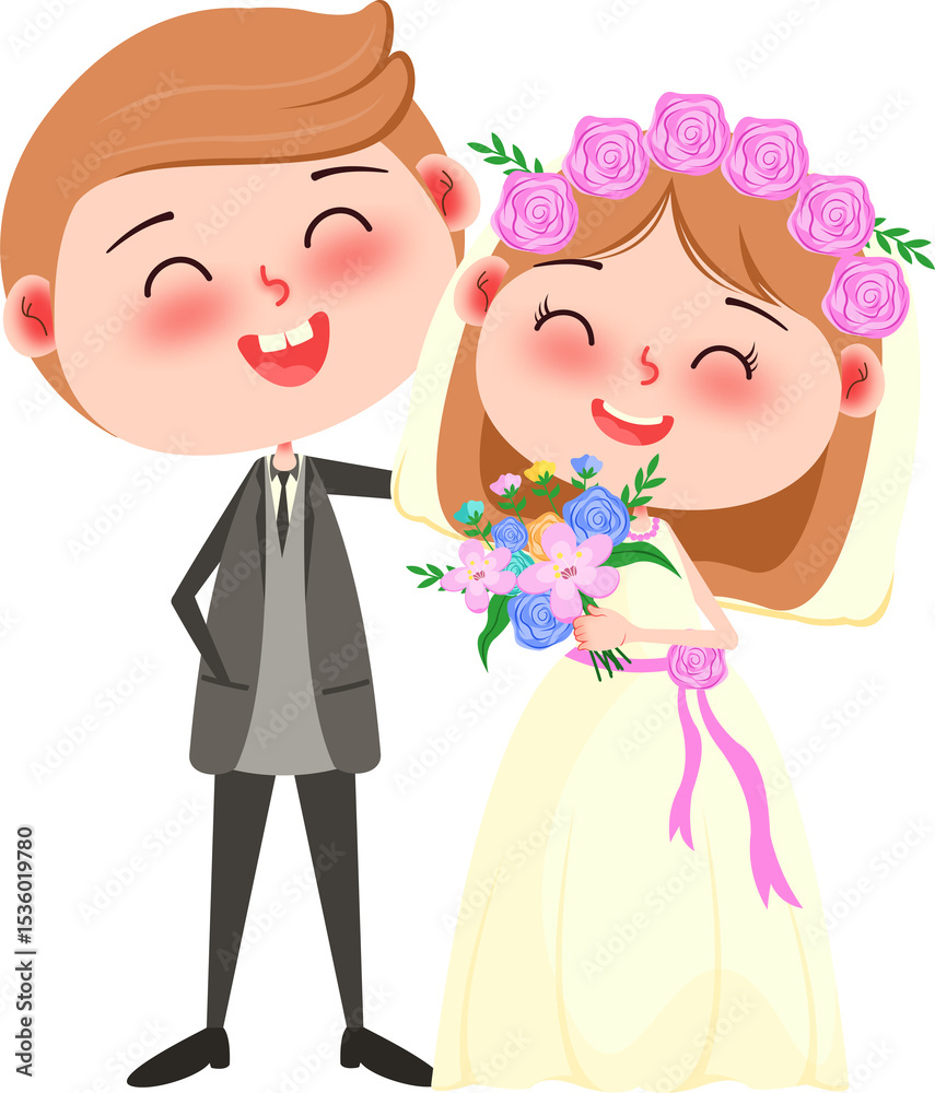 Character Wedding Illustration Character Wedding Illustration