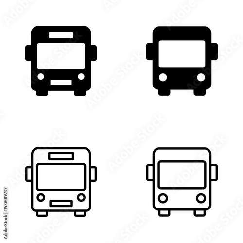Bus icon vector. bus sign and symbol
