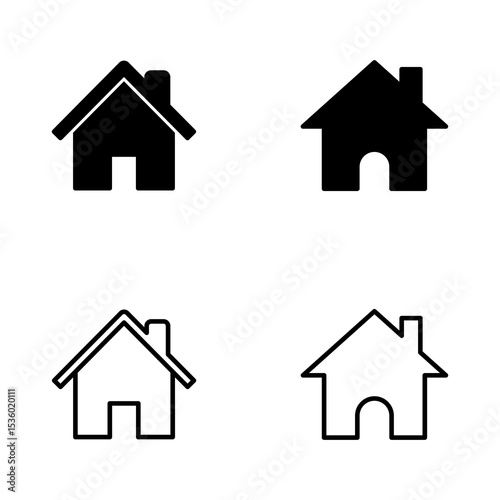 House icon vector. Home sign and symbol
