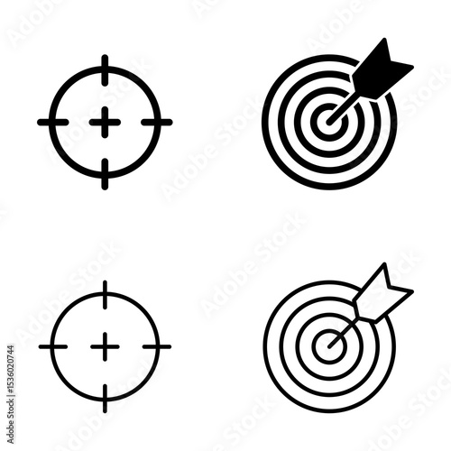 Target icon vector. goal icon vector. target marketing sign and symbol