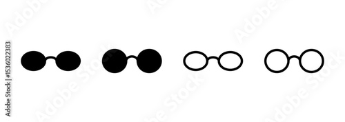 Glasses icon logo design. Glasses sign and symbol