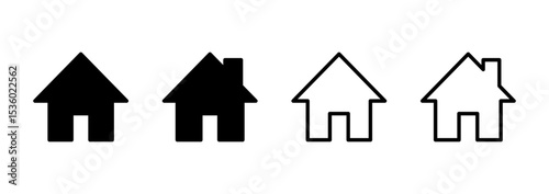 House icon logo design. Home sign and symbol