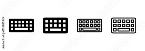 Keyboard icon logo design. keyboard sign and symbol
