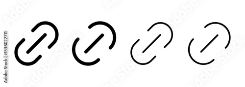 Link icon logo design. Hyperlink chain sign and symbol