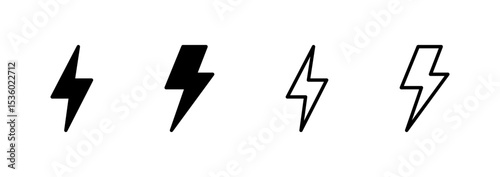 Lightning icon logo design. electric sign and symbol. power icon. energy sign
