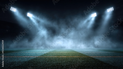 Stadium night scene