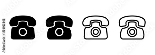 Telephone icon logo design. phone sign and symbol