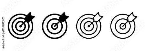 Target icon logo design. goal icon vector. target marketing sign and symbol