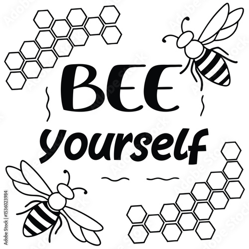 bee and honey