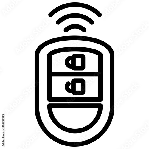 car key line icon