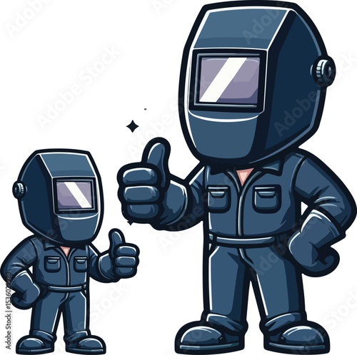 Cartoon of Welder 
