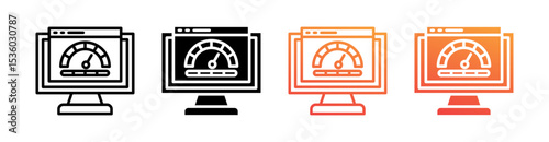 Velocity Multi Style Icon Set Vector 