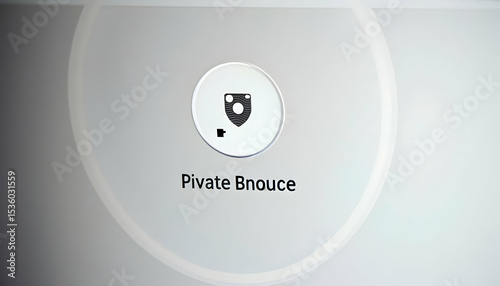 Shield Icon on White Gradient Background Security Concept