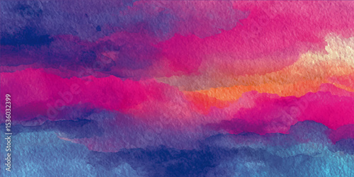 abstract background decorative plaster. Watercolor pastel background. aquarelle colorful stains on paper ai generated.
