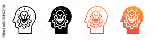 Initiative Multi Style Icon Set Vector 