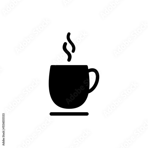 coffee cup icon symbol for apps and websites. cup a coffee sign and symbol