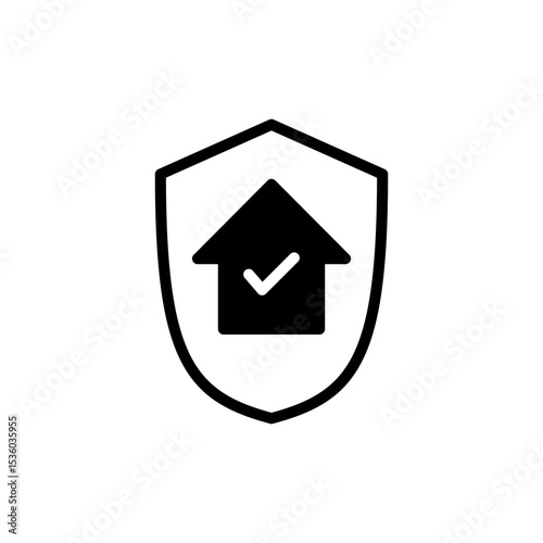 house insurance icon symbol for apps and websites. house protection sign and symbol