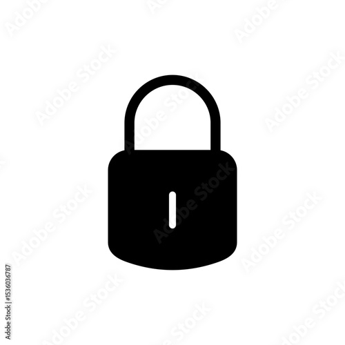 Lock icon symbol for apps and websites. Padlock sign and symbol. Encryption icon. Security symbol