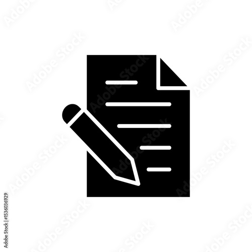 Note icon symbol for apps and websites. notepad sign and symbol