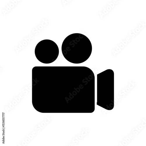 Video icon symbol for apps and websites. video camera sign and symbol. movie sign. cinema