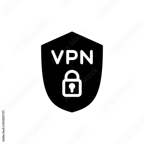 Vpn icon symbol for apps and websites. Private network sign and symbol. virtual private network icon.