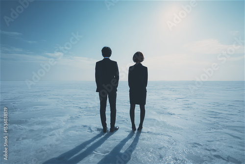 就職氷河期を照らす希望の光 ─ 支援と突破を象徴するイラスト