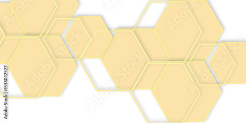 Abstract geometric technology out color line hexagon polygonal honeycomb luxury pattern vector background.	
