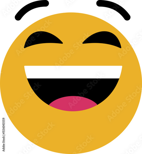 Friendly and cute emoji smile icons perfectly crafted for joyful expression