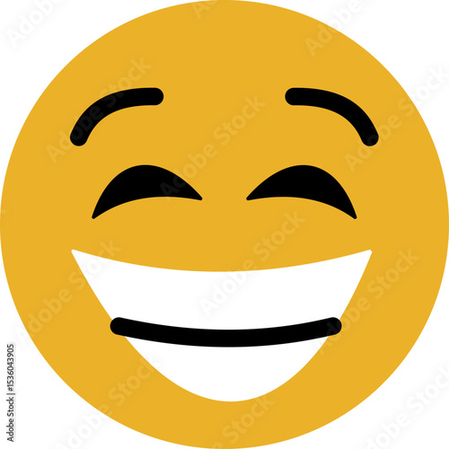 Friendly and cute emoji smile icons perfectly crafted for joyful expression