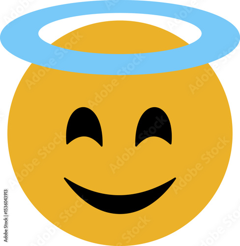 Emoji emoticons featuring smiling faces and joyful expressions for digital communication