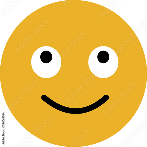 Emoji emoticons featuring smiling faces and joyful expressions for digital communication