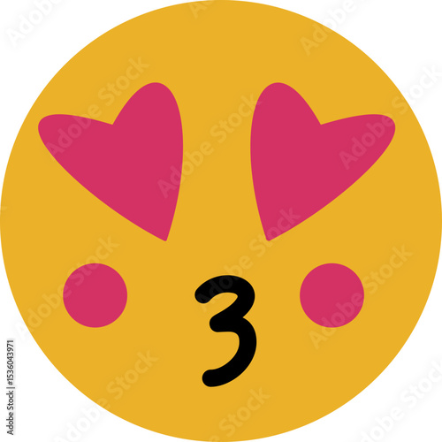 Emoji emoticons featuring smiling faces and joyful expressions for digital communication