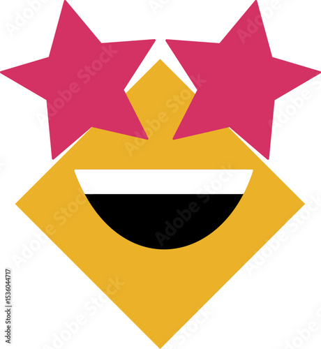 Emoji emoticons featuring smiling faces and joyful expressions for digital communication
