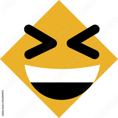 Emoji emoticons featuring smiling faces and joyful expressions for digital communication