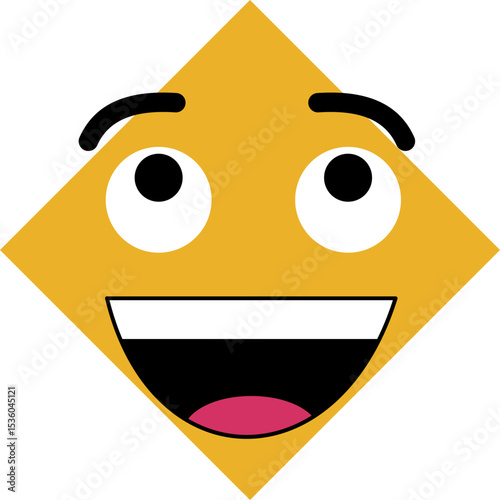 Emoji emoticons featuring smiling faces and joyful expressions for digital communication