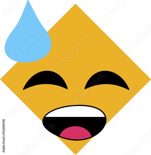 Emoji emoticons featuring smiling faces and joyful expressions for digital communication