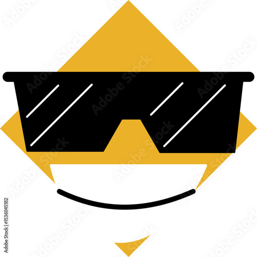 Emoji emoticons featuring smiling faces and joyful expressions for digital communication