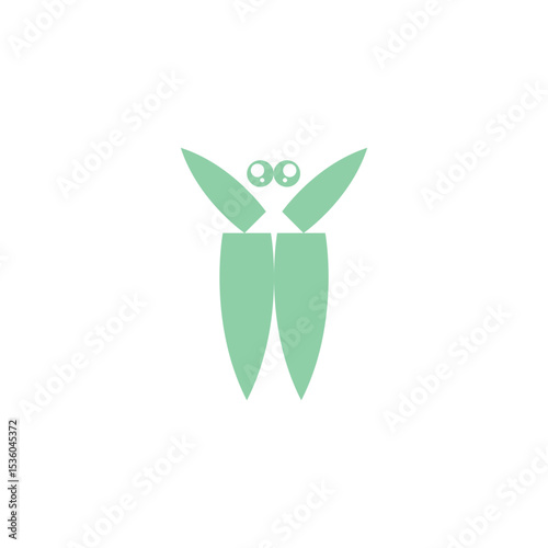 green bee farm logo design