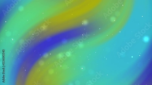 Blue and green sparkling swirls background