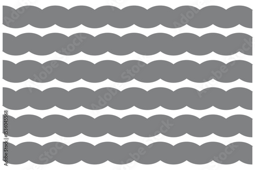 wavy zigzag pattern line illustration set on a white background, abstract vectors. curvy shapes background. Flat vector illustration isolated.