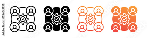 Integrity Multi Style Icon Set Vector 